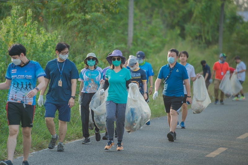 วิ่งไป เก็บ(ขยะ)ไป ในกิจกรรม GC Plogging พร้อมต่อยอดของเหลือใช้จากกิจกรรมซ่อมบำรุงใหญ่