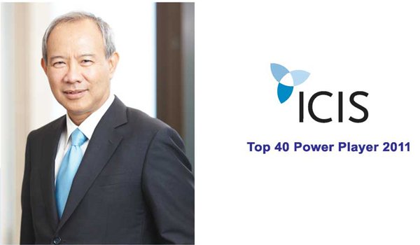 CEO- PTT Global Chemical had been ranked as ICIS Top 40 Power Players in Chemical Business