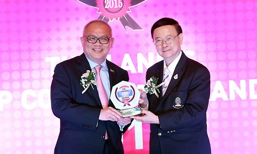 พีทีที โกลบอล เคมิคอล รับรางวัล Thailand’s Top Corporate Brands 2015