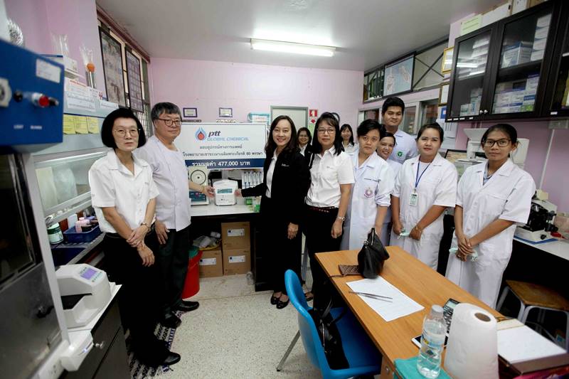 PTTGC Grants Medical Apparatus to Khao Chamao Chalermphrakiat 80 Years Hospital