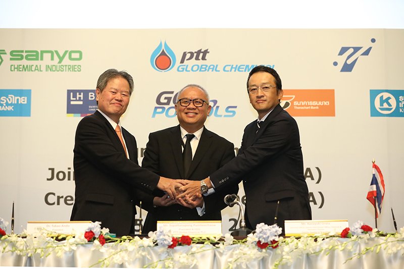 PTTGC Collaborates with Sanyo Chemical and Toyota Tsusho, Signing the Joint Venture Agreement in Establishing GC Polyols