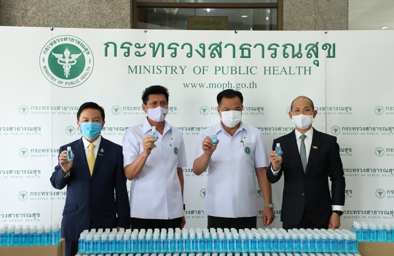 GC and ThaiBev joined forces to provide one million bottles of hand sanitizer gel under the GElCo brand to the Public Health Ministry to pass on to Village Health Volunteers nationwide [SD Perspectives]